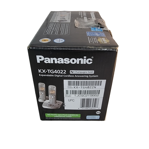 Panasonic 6.0 KX-TG4022 Expandable Digital Cordless Andwering System - Picture 12 of 14
